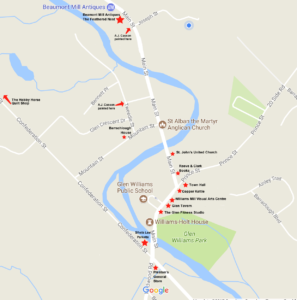 Glen Williams Map of Attractions